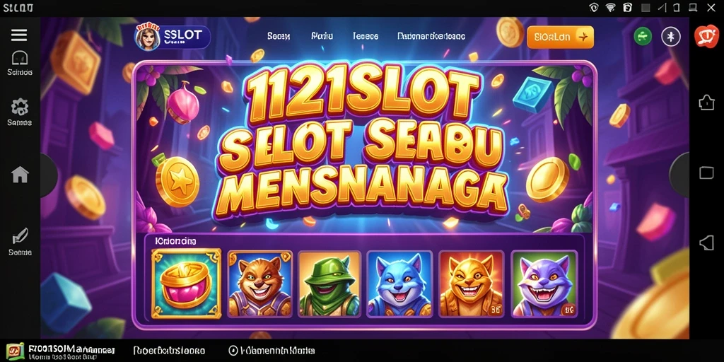 Tampilan gameplay menarik dari 1121SLOT yang penuh warna.