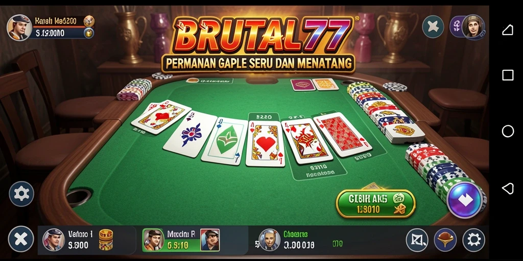 Tampilan gameplay seru dan interaktif dari BRUTAL77.