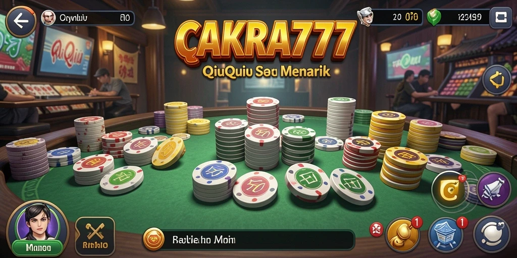 Tampilan gameplay QiuQiu yang seru di CAKRA777.