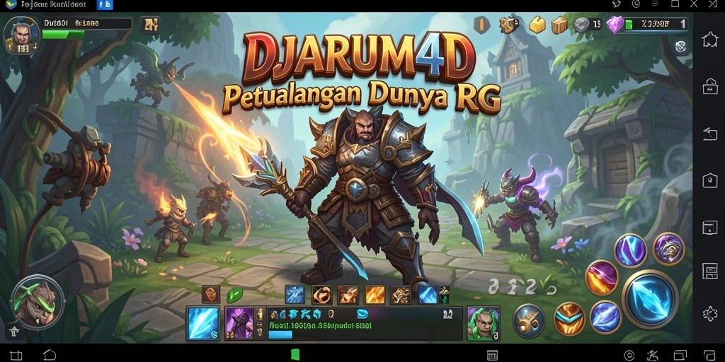 Screenshot gameplay DJARUM4D dengan aksi RPG yang mendebarkan.
