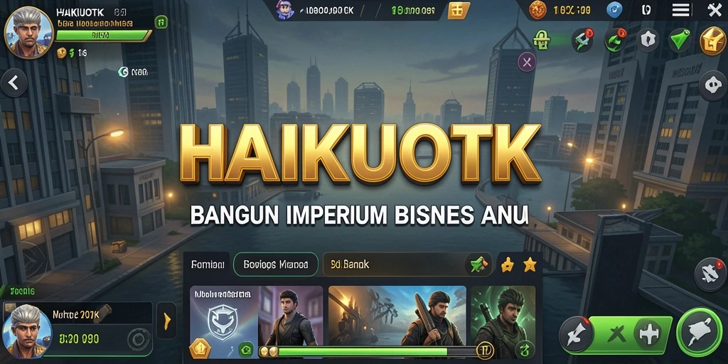 Tampilan gameplay HAIKUOTK dengan elemen Tycoon yang menarik.