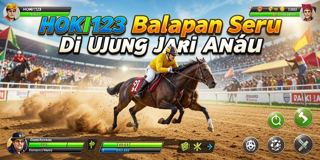 Menampilkan aksi balap seru di HOKI123 dengan mobil kustom.