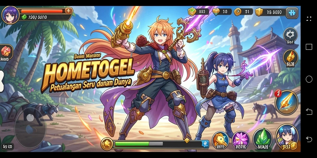 Tampilan menarik dari gameplay HOMETOGEL yang penuh aksi.