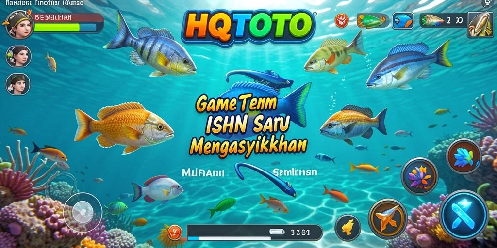 Tampilan menarik dari gameplay HQTOTO Tembak Ikan yang seru.