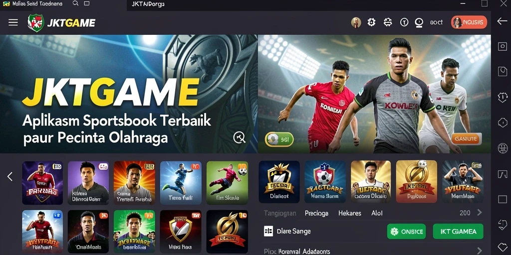 Tampilan screenshot JKTGAME menampilkan pengalaman taruhan olahraga yang interaktif dan menarik.