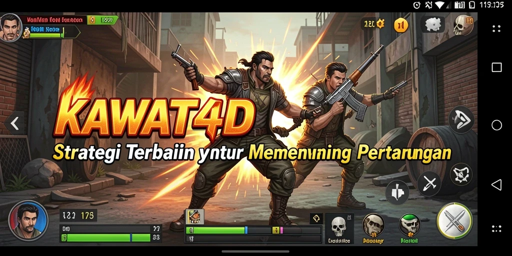 Gambaran gameplay KAWAT4D yang intens dan strategis.