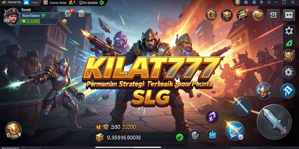 Tampilan gameplay SLG KILAT777 yang mendebarkan dan strategis.