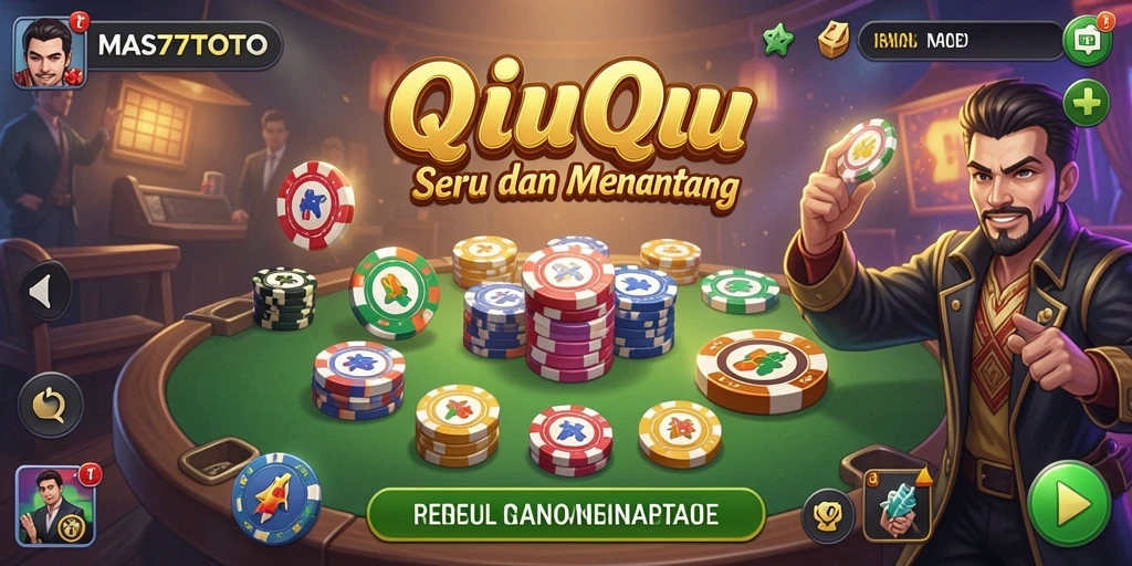Tampilan gameplay QiuQiu yang mendebarkan dan penuh strategi.