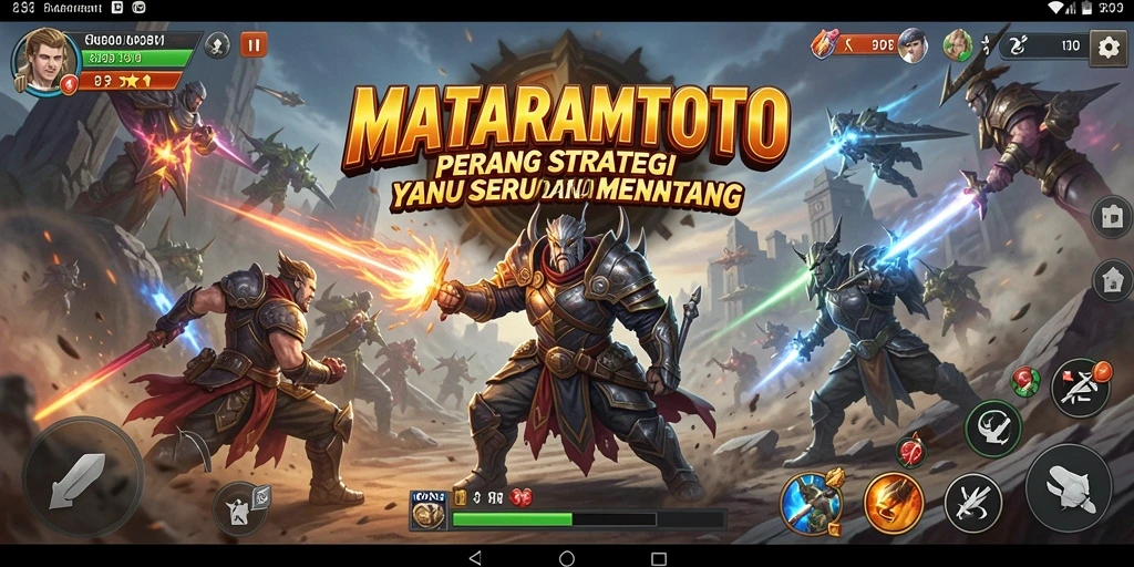 Screenshot menunjukkan aksi strategis dalam permainan MATARAMTOTO.