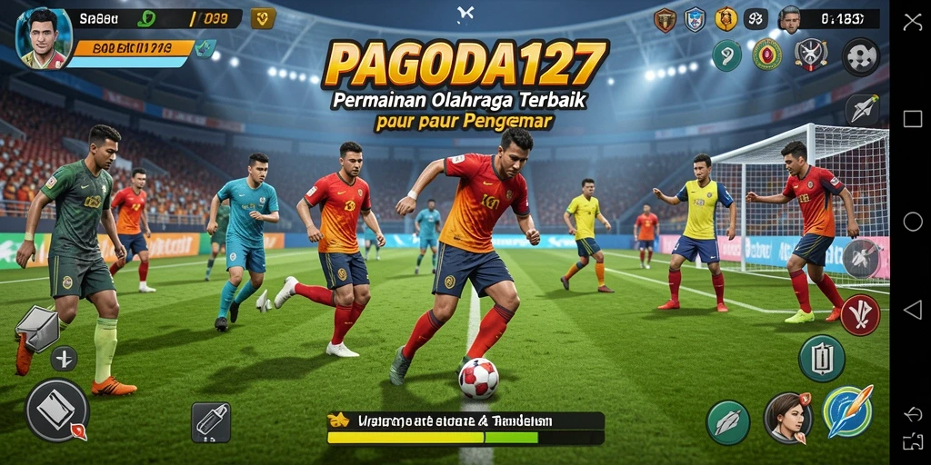 Tampilan gameplay yang seru dalam permainan olahraga PAGODA127.