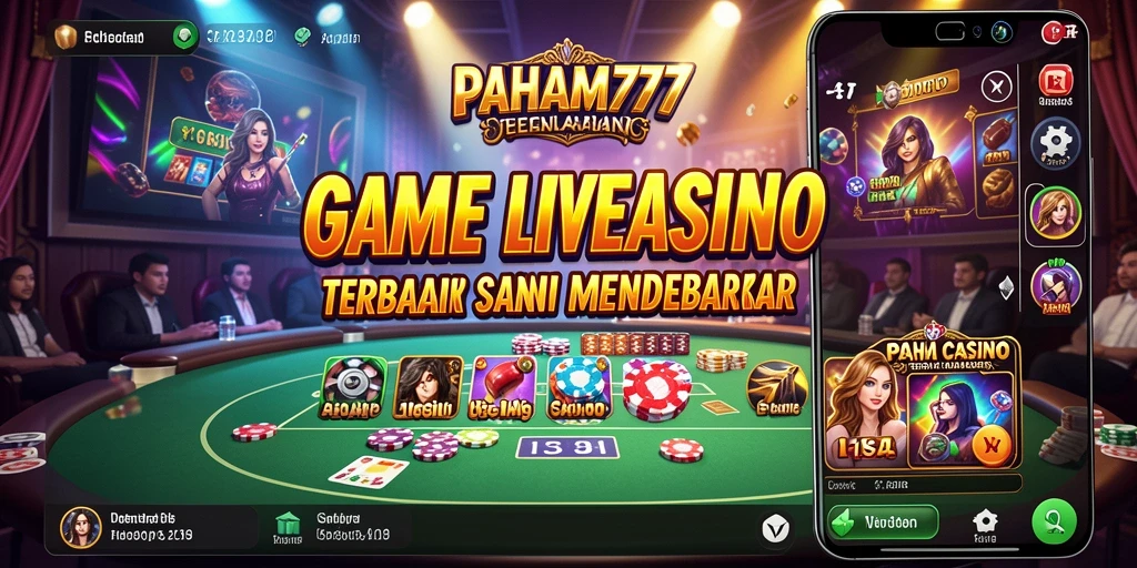 Screenshot gameplay PAHAM777 yang menampilkan dealer dan pemain berinteraksi.