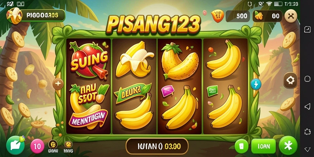 Tampilan gameplay PISANG123 yang menarik dengan fitur Slot.