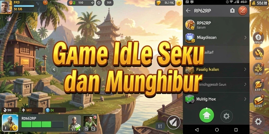 Screenshot gameplay RP62RP dengan elemen Idle yang menarik.