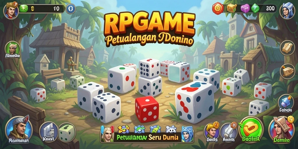Screenshot gameplay yang menunjukkan keseruan bermain domino.