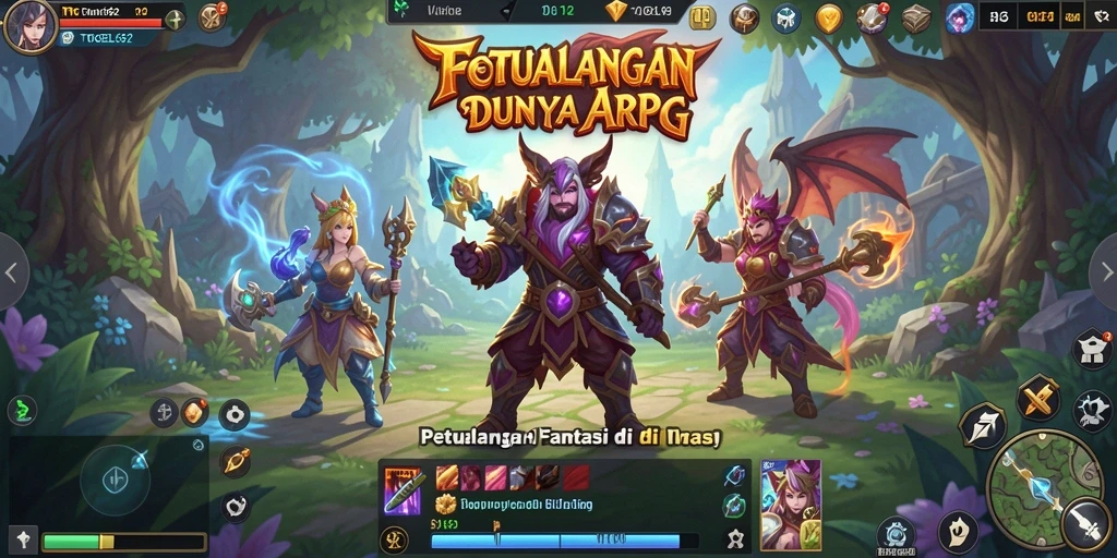 Screenshot gameplay TOGEL62 menampilkan pertarungan yang seru dan karakter yang menarik.