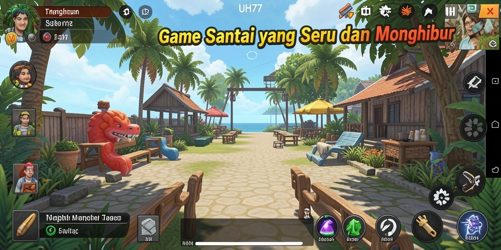 Tampilan menarik dari gameplay UH77 yang seru dan menghibur.