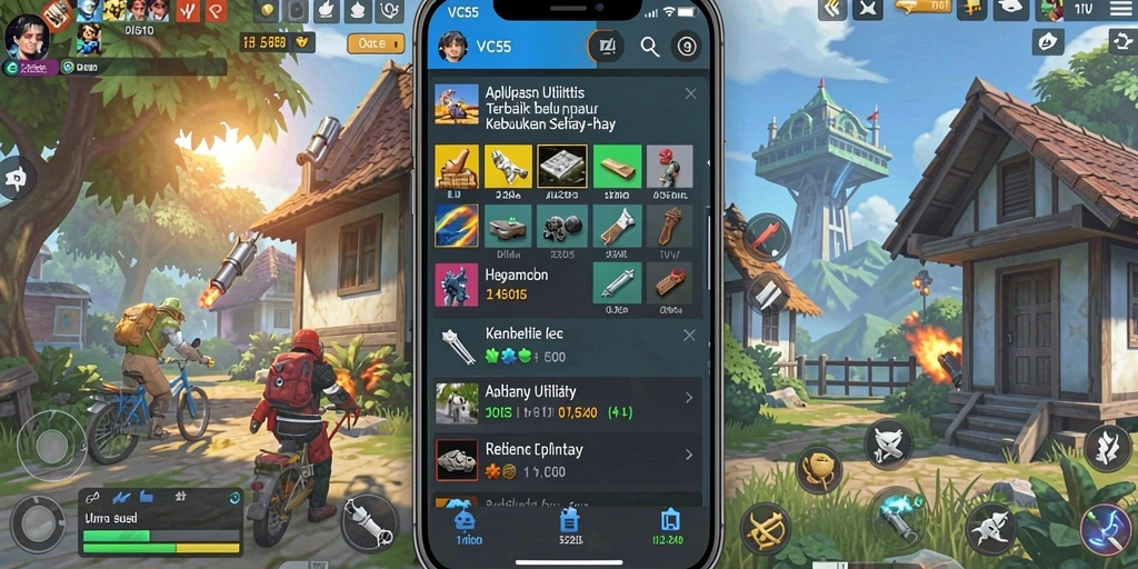 Screenshot utama VC55 menampilkan antarmuka yang sederhana dan fungsional.