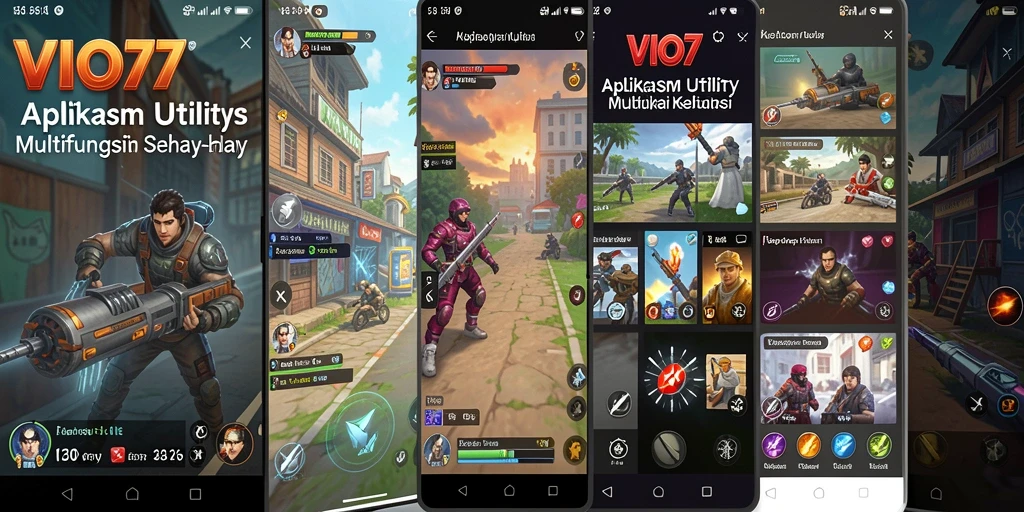 Screenshot VIO77 menampilkan interface aplikasi Utility yang intuitif.