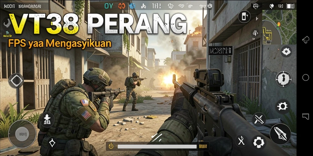 Pengalaman mendebarkan dalam pertempuran FPS yang intens.